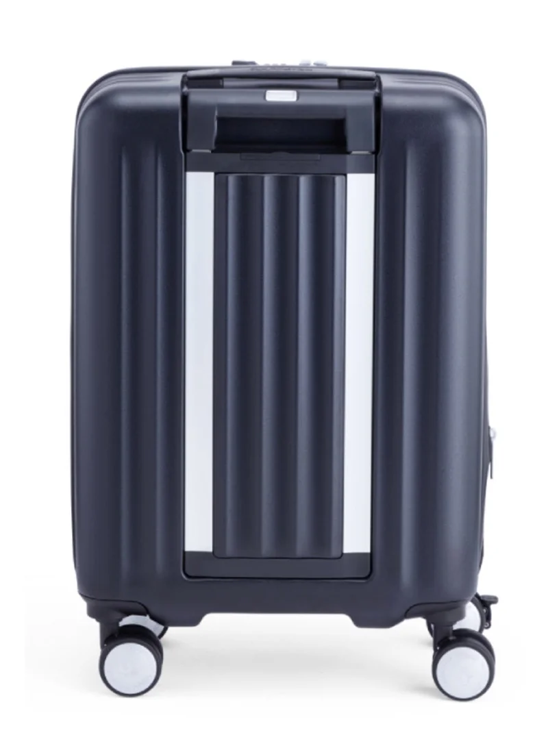 AMERICAN TOURISTER  Trento + Suitcase, Cabin Size 54 cm / 20 inch, 4 Spinner Wheels, Hard Top, Polycarbonate, Black|Lightweight|2 In 1 Optimov™ Shock Absorbing Wheels|Book Opening|Expandable|TSA Lock|Waterproof Section - 3 Years International Warranty  | Best Price UAE